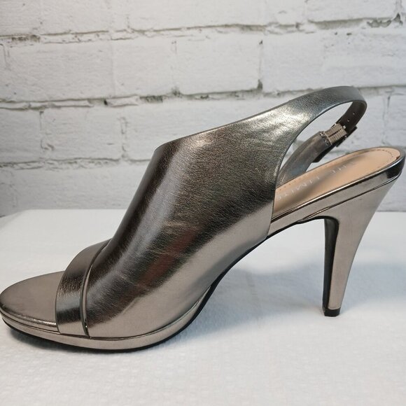 WOMENS THE LIMITED TERRA HEELS IN PEWTER , 4" HEEL, LIKE NEW CONDITION SIZE 9.5 - Picture 4 of 9